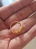 周生生黃金戒指 閃砂足金幸運星星開(kāi)口戒女 11661R計價(jià)1.95克 曬單實(shí)拍圖