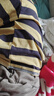 Classic Teddy男童T恤童裝兒童Polo衫中小童打底衫寶寶洋氣衣服新秋款 亮色口袋小熊黃咖條 130 曬單實(shí)拍圖