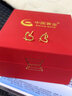 中國黃金（CHINA GOLD）黃金耳釘女款足金愛心耳飾新款心形首飾七夕情人節(jié)生日禮物送老婆 足金耳釘【一對】約1.1g 曬單實(shí)拍圖
