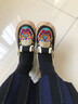 娟的絹 刺繡民族風(fēng)女鞋復古手工布鞋亞麻透氣一腳蹬懶人女單鞋繡花布鞋 黑色 36 曬單實(shí)拍圖