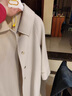 ZXEGI手縫雙面羊絨大衣女長(cháng)款氣質(zhì)過(guò)膝冬季新款毛呢外套呢子 灰米色 M 曬單實(shí)拍圖