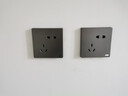ABB 開(kāi)關(guān)插座面板 軒致系列古典灰  86型墻壁家用電源插座 五孔插座8只裝 曬單實(shí)拍圖