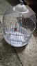 寵尚天鳥(niǎo)籠外出籠圓形鸚鵡玄鳳虎皮用品觀(guān)賞籠子 外帶手提圓形鳥(niǎo)籠 白23*23*37cm 曬單實(shí)拍圖
