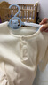 童泰（TONGTAI）寶寶內(nèi)衣套裝春秋季男童女童長(zhǎng)袖衣服家居服內(nèi)衣秋衣秋褲坑條 米白 80 cm 曬單實(shí)拍圖
