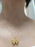 福萌黃金肖邦項(xiàng)鏈女士款o字鏈時(shí)尚足金鎖骨鏈項(xiàng)鏈 新款o字鏈約45cm(約1.45g) 曬單實(shí)拍圖
