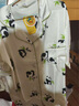 G.DUCKKIDS小黃鴨女童睡衣薄款夏季舒適兒童家居服中大童冰絲熊貓短袖兩件套 杏色 170 建議160-170cm14-15歲cm 曬單實(shí)拍圖
