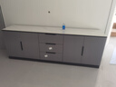 六目兔實(shí)木芯電視柜高柜臥室高款儲物柜輕奢客廳現代小戶(hù)型儲藏柜 深灰+淺灰【+6mm巖板款-3抽】 【4門(mén)】長(cháng)200*40*70高cm 曬單實(shí)拍圖