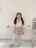 安妮優(yōu)兒（Anneyol）女童JK套裝春秋2025秋裝新款學(xué)院風(fēng)韓版百褶裙毛衣開(kāi)衫三件套洋氣 粉色三件套【裙子+襯衣+開(kāi)衫】 160 曬單實(shí)拍圖