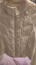 艾萊依（ERAL）羽絨服女士插肩修身立領(lǐng)輕薄羽絨服秋冬時尚簡約內(nèi)搭鴨絨保暖外套 椰奶米-升級款 M 160【建議95-105斤】 曬單實拍圖