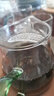 豐陶張生 玻璃月牙公道杯過(guò)濾一體 帶濾網(wǎng)分茶器耐熱泡茶杯分茶器 綠把1 曬單實(shí)拍圖