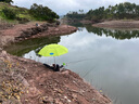渤洋多功能不銹鋼炮臺支架桿魚竿支架釣魚支架地插萬向 藍(lán)色 2.1M（AX-04） 曬單實拍圖