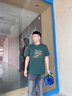 GENIOLAMODEt恤男士純棉夏季中國風(fēng)潮流印花個(gè)性圓領(lǐng)短袖男款體恤 綠色 M 曬單實(shí)拍圖