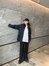 至唯黑色闊腿西裝褲子秋季男美式高街潮牌感小西褲寬松直筒休閑長褲子 黑色 XL【推薦125-145斤】 曬單實拍圖
