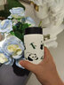 Diller熊貓保溫杯女可愛(ài)創(chuàng  )意便攜學(xué)生杯子高顏值水杯紀念品定制節日禮品 萌寶熊貓保溫杯-280ML-白色 曬單實(shí)拍圖