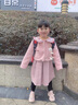 G.DUCKKIDS小黃鴨童裝女童套裝春秋款兒童連衣裙秋冬季小香風(fēng)女寶寶外套裙子 粉色 100碼建議90-100cm3-4歲 曬單實(shí)拍圖