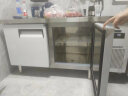 澳柯玛（AUCMA）冷藏工作台 商用冰柜卧式保鲜平冷全铜管操作台 冰柜奶茶店水吧台厨房操作台商用冰箱 【标准款】双温 长1.5米-宽0.6米-高0.8米 实拍图