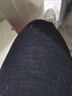 霏楚大碼牛仔褲女春夏款200斤松緊腰彈力顯瘦加肥加大胖MM褲子哈倫褲 黑色 黑色1123### 5XL 175-200斤 曬單實拍圖