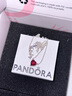 潘多拉（PANDORA）烈焰之心項鏈頸飾耳釘套裝女款生日禮物送女友 閃耀光環(huán)心形吊墜鎖骨鏈頸飾 均碼 曬單實(shí)拍圖