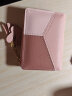 女士钱包女短款时尚撞色拼接学生个性两折叠拉链钱夹皮夹小零钱包 粉红色 实拍图