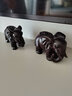 實(shí)木雕刻大象擺件一對吉祥象家居客廳酒柜裝飾辦公室玄關(guān)中式送禮 黑檀大象長(cháng)16cm一對 曬單實(shí)拍圖