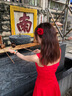 小野七天泳衣2025新款泳衣女顯白海邊度假小紅裙連衣裙式溫泉泳裝 小紅裙泳衣帶頭花【均碼】 均碼【80-100斤】 曬單實(shí)拍圖