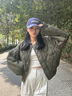 TOMMY JEANS【絎縫襯衫領(lǐng)】秋冬女美式潮流輕暖翻領(lǐng)短棉服夾克外套 灰綠色M12 S （推薦：100-115斤） 曬單實(shí)拍圖
