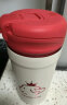 乐扣乐扣（LOCK&LOCK）翻盖小咖杯316保温保冷杯吸管直饮两用咖啡杯水杯子430ML红色 实拍图