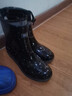 回力雨鞋女士款保暖時(shí)尚雨水鞋靴防水不易滑加絨加棉HL523粉點(diǎn)黑40碼 曬單實(shí)拍圖