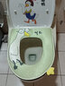 科縵夏季冰絲馬桶坐墊薄款馬桶墊家用四季拉鏈款防水坐便套器大馬桶套 常規-冰絲-水綠小丫丫 曬單實(shí)拍圖