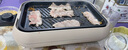麗克特（recolte） 多用途鍋多功能鍋 料理鍋電火鍋電煮鍋電炒鍋家用電燒烤 乳酪白【多功能平盤(pán)+烤肉盤(pán)+深鍋+蒸盤(pán)】 曬單實(shí)拍圖