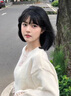 POUM鏤空V型設計感針織衫潮流痞帥個(gè)性小眾毛衣內搭純色寬松上衣毛線(xiàn) CLBFS-M556杏色 XL 曬單實(shí)拍圖