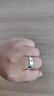陳銀匠S999足銀情侶戒指男女光面活口可調(diào)節(jié)素圈簡(jiǎn)約送女友生日禮物對(duì)戒 平板戒指寬7mm重5克 曬單實(shí)拍圖