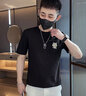稻草人短袖t恤男夏季新品休閑時(shí)尚男士打底衫印花圓領(lǐng)上衣 黑色 T117-A  XL 曬單實(shí)拍圖