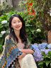 MELENDA KAMAR披肩外搭2025新款女民族風(fēng)青海新疆西藏云南旅游穿搭斗篷披風(fēng)外套 孔雀藍(lán) 寬度：110cm 長度：140cm 曬單實(shí)拍圖