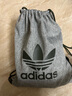 adidas三葉草抽繩包背包 足球鞋袋球袋男女運動(dòng)休閑雙肩包輕便束口袋 灰色 CE2384/抽繩包 曬單實(shí)拍圖