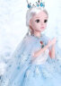 奥智嘉超大80cm换装娃娃礼盒眨眼音乐智能洋娃娃公主儿童玩具女孩冰女皇生日礼物 实拍图