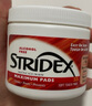 STRIDEX水楊酸棉片美國施顏適清潔刷閉口酸祛痘粉刺控油去角質(zhì)黑頭 2%水楊酸（加強(qiáng)型-紅） 55片 曬單實(shí)拍圖