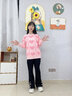 優(yōu)優(yōu)1點(diǎn)（Yoyo one）女童春秋套裝新款洋氣兒童毛衣喇叭褲兩件套秋冬加絨女孩衣服童裝 9350粉18309【套裝/無(wú)包】 160cm 曬單實(shí)拍圖