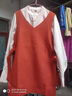 婧麒（JOYNCLEON）孕婦連衣裙春裝2025新款套裝女長(cháng)袖襯衫馬甲上衣小個(gè)子春秋季 米杏色套裝【襯衫+馬甲+打底襪】 L 曬單實(shí)拍圖