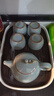 景德鎮(zhèn)（jdz）新款開片汝窯茶具套裝簡(jiǎn)約功夫茶具茶杯家用泡茶壺茶具全套茶盤 汝窯天青茶壺+4茶杯 曬單實(shí)拍圖