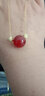 憶瑾999足銀項鏈女相思豆轉(zhuǎn)運珠紅瑪瑙鎖骨鏈ins輕奢飾品情人節(jié)禮物 相思豆項鏈-s999足銀-精美禮盒 曬單實拍圖