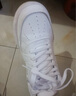 特步板鞋男鞋空軍一號小白鞋春夏情侶耐磨防滑休閑鞋透氣鞋子運動(dòng)鞋 女款-白色 38 曬單實(shí)拍圖