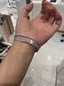 潘多拉（PANDORA）傾心扣手鏈925銀簡約時尚素鏈diy七夕情人節(jié)禮物送女友 925銀心形丁字扣蛇骨鏈?zhǔn)宙?17cm 曬單實(shí)拍圖