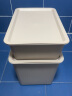 茶花（CHAHUA）茶花塑料收纳箱子母零食收纳盒有盖整理箱玩具盒储藏 灰色 9L+20L大小号2个装 实拍图