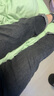 南叮雅格孕婦牛仔褲春夏裝彈力托腹老爹褲外穿春夏款孕婦褲百搭直筒褲長褲 黑灰色 XXL 135-165斤 曬單實拍圖