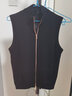 布先生無(wú)袖羊毛衫男背心春秋新款拉鏈立領(lǐng)外穿馬甲純色男士上衣 BT11583 黑色 L (175) 曬單實(shí)拍圖