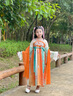 愛(ài)寶適兒童漢服六一女童夏裝中國風(fēng)古裝女孩兒童節禮物漢服唐裝連衣裙 風(fēng)鳶紗裙 140 碼【建議身高130-140cm】 曬單實(shí)拍圖