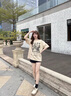 CAMILA KSENIA厚底小皮鞋女2025新款復古百搭舒適粗跟樂(lè )福鞋系帶單鞋 米白色 36 曬單實(shí)拍圖