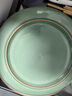涵青堂青瓷冰裂紋餐具陶瓷碗家用龍泉中式哥窯米飯碗盤(pán)子筷架勺子組合 8英寸盤(pán)(哥窯梅子青) 開(kāi)片 曬單實(shí)拍圖