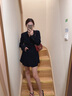 FASLOV休閑小西裝女春秋職業(yè)裝女裝套裝主持人正裝氣質(zhì)名媛御姐西服外套 褲子 L 曬單實拍圖
